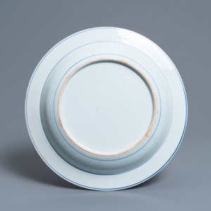 A Chinese blue and white 'Three friends of winter' dish, Yongzheng/Qianlong — 照片 2