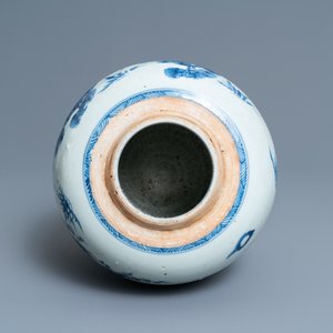 A Chinese blue and white 'Three friends of winter' jar, Kangxi — photo 7