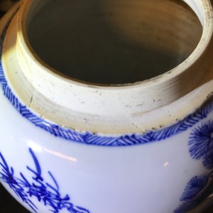 A Chinese blue and white 'Three friends of winter' jar, Kangxi — photo 10