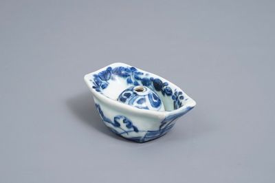 A Chinese blue and white trick cup, Transitional period