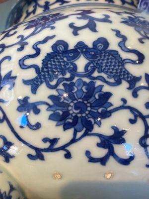 A Chinese blue and white tripod censer, Daoguang mark and of the period — 照片 15