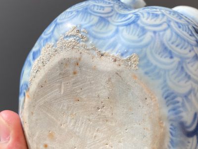 A Chinese blue and white twin duck-form water dropper, Ming — 照片 8