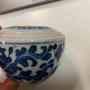 A Chinese blue and white two-piece brush washer, Kangxi — photo 11