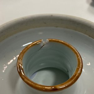 A Chinese blue and white two-piece brush washer, Kangxi — photo 9