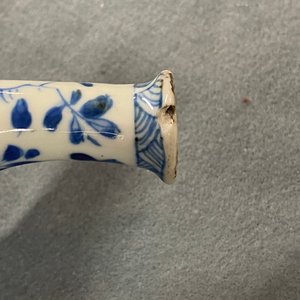 A Chinese blue and white two-spouted oil and vinegar bottle, Kangxi — photo 12