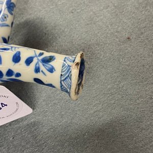 A Chinese blue and white two-spouted oil and vinegar bottle, Kangxi — photo 8