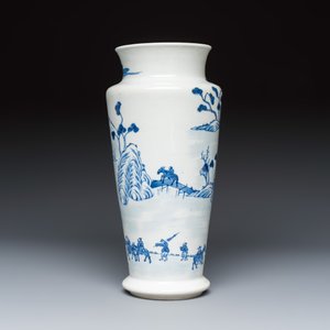 A Chinese blue and white vase and a bowl — photo 4