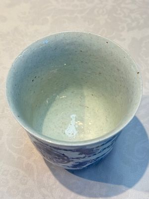 A Chinese blue and white vase and a vessel, 19th C. — photo 7
