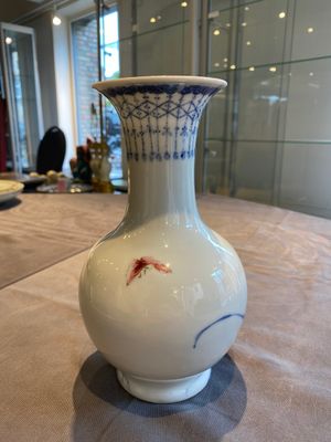 A Chinese blue and white vase in the style of Wang Bu, Yongzheng mark, 20th C. — 照片 10