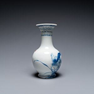 A Chinese blue and white vase in the style of Wang Bu, Yongzheng mark, 20th C. — 照片 2