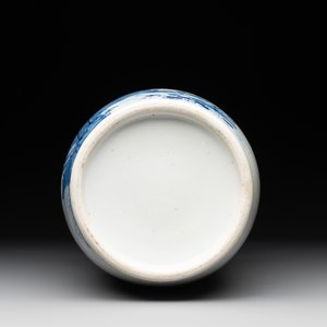 A Chinese blue and white vase with birds among flowering branches, 19th C. — photo 6
