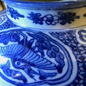 A Chinese blue and white vase with Buddhist lions and peonies, Ming, Wanli — photo 15