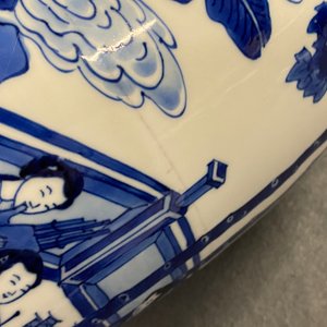 A Chinese blue and white vase with female musicians and dancers, Kangxi — 照片 13