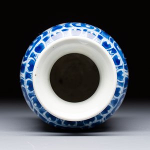 A Chinese blue and white vase with floral design, Kangxi — foto 5