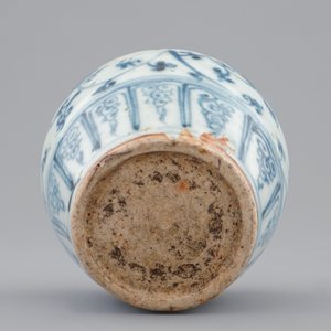 A Chinese blue and white vase with floral design, Ming Dynasty — 照片 7