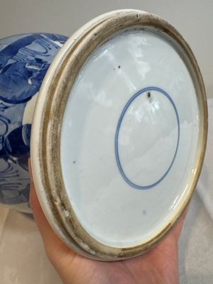 A Chinese blue and white vase with narrative design, 19th C. — foto 18