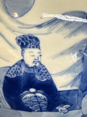 A Chinese blue and white vase with narrative design, 19th C. — foto 4