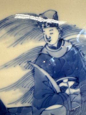 A Chinese blue and white vase with narrative design, 19th C. — foto 5