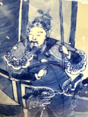 A Chinese blue and white vase with narrative design, 19th C. — foto 8