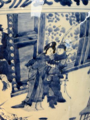 A Chinese blue and white vase with narrative design, Kangxi — photo 10