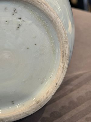 A Chinese blue and white vase with narrative design, Transitional period — photo 15