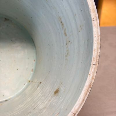 A Chinese blue and white vessel with geese in a landscape — photo 8