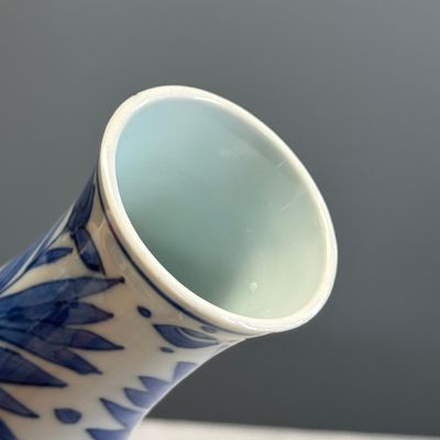 A Chinese blue and white 'Wen Wang Fang Xian 文王訪賢' double-gourd vase — foto 9