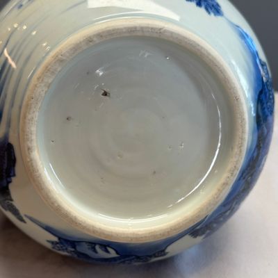 A Chinese blue and white 'Wen Wang Fang Xian 文王訪賢' double-gourd vase — foto 10