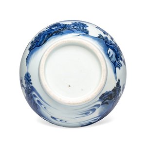 A Chinese blue and white 'Wen Wang Fang Xian 文王訪賢' double-gourd vase — foto 6