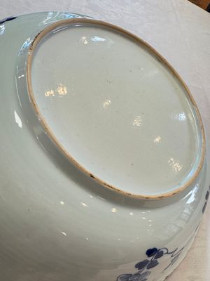 A Chinese blue and white 'Willow and Lotus' dish, Qianlong — 照片 13