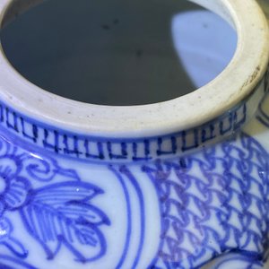 A Chinese blue and white wine ewer and cover, Wanli — photo 12