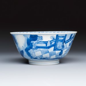 A Chinese blue and white 'Xi Xiang Ji' bowl — photo 5