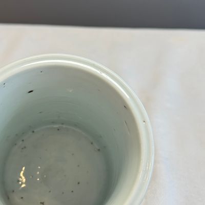 A Chinese blue and white 'Xi Xiang Ji' brushpot (Bitong) — foto 19