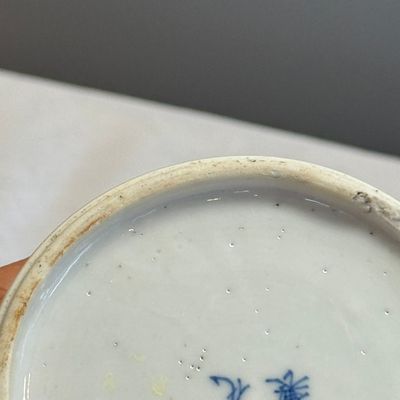 A Chinese blue and white 'Xi Xiang Ji' brushpot (Bitong) — foto 24