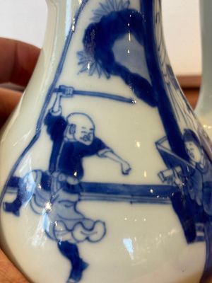 A Chinese blue and white 'Xi Xiang Ji' ewer and cover, Xuande mark, Kangxi — 照片 11