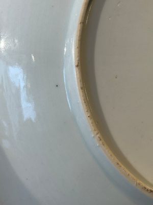 A Chinese blue and white 'Xi Xiang Ji' plate with silver mount, Yongzheng — 照片 12