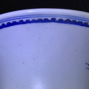 A Chinese blue and white yenyen 'river landscape' vase, Kangxi — photo 13