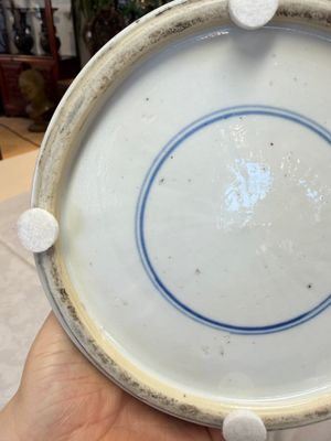 A Chinese blue and white 'Yenyen' vase with figures in a mountainous riverscape — 照片 26