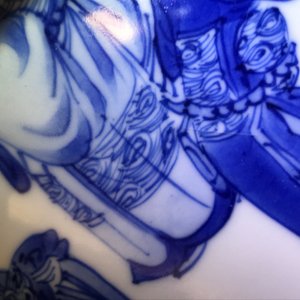 A Chinese blue and white yenyen vase with fine figurative design, Kangxi — photo 17