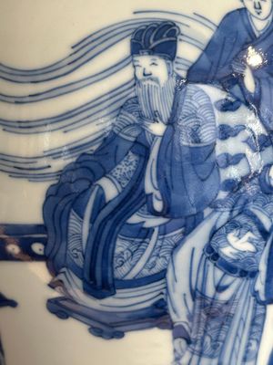 A Chinese blue and white 'yenyen' vase with narrative design, Kangxi — photo 11