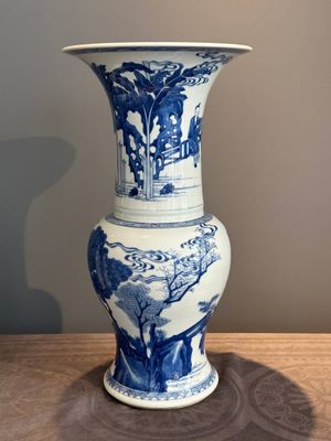 A Chinese blue and white 'yenyen' vase with narrative design, Kangxi — photo 4