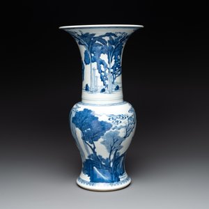 A Chinese blue and white 'yenyen' vase with narrative design, Kangxi — photo 3