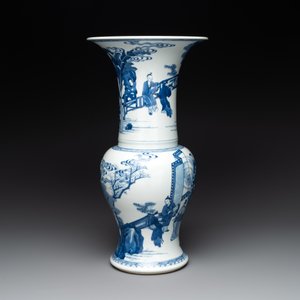 A Chinese blue and white 'yenyen' vase with narrative design, Kangxi — photo 4