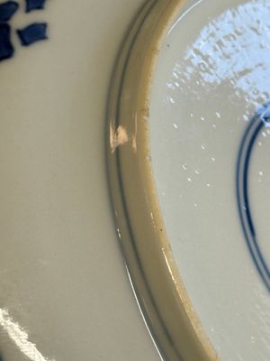 A Chinese blue and white 'Yu Ma Tu 浴馬圖' plate, Kangxi mark and of the period — photo 14