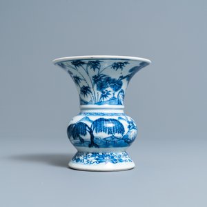 A Chinese blue and white 'zhadou', Kangxi — 照片 3