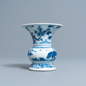 A Chinese blue and white 'zhadou', Kangxi — 照片 4