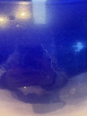 A Chinese blue-glazed bottle vase, 19th C. — photo 3
