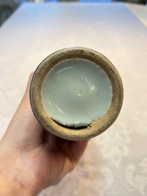 A Chinese blue-glazed jar and a flambé-glazed vase, 19/20th C. — foto 12