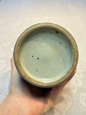 A Chinese blue-glazed jar and a flambé-glazed vase, 19/20th C. — foto 6
