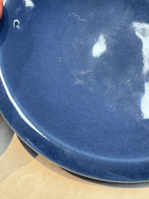 A Chinese blue-glazed shallow bowl and a ge-type dish — photo 15